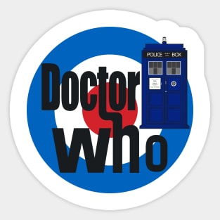 Doctor Who! (White) Sticker